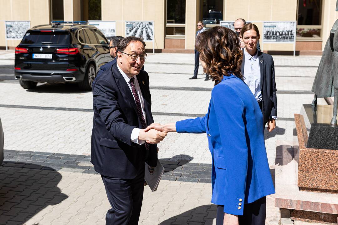Seimo pirmininkė susitiko su JAV Senato delegacija