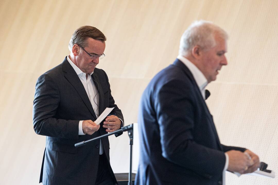A. Anušausko ir B. Pistoriaus spaudos konferencija
