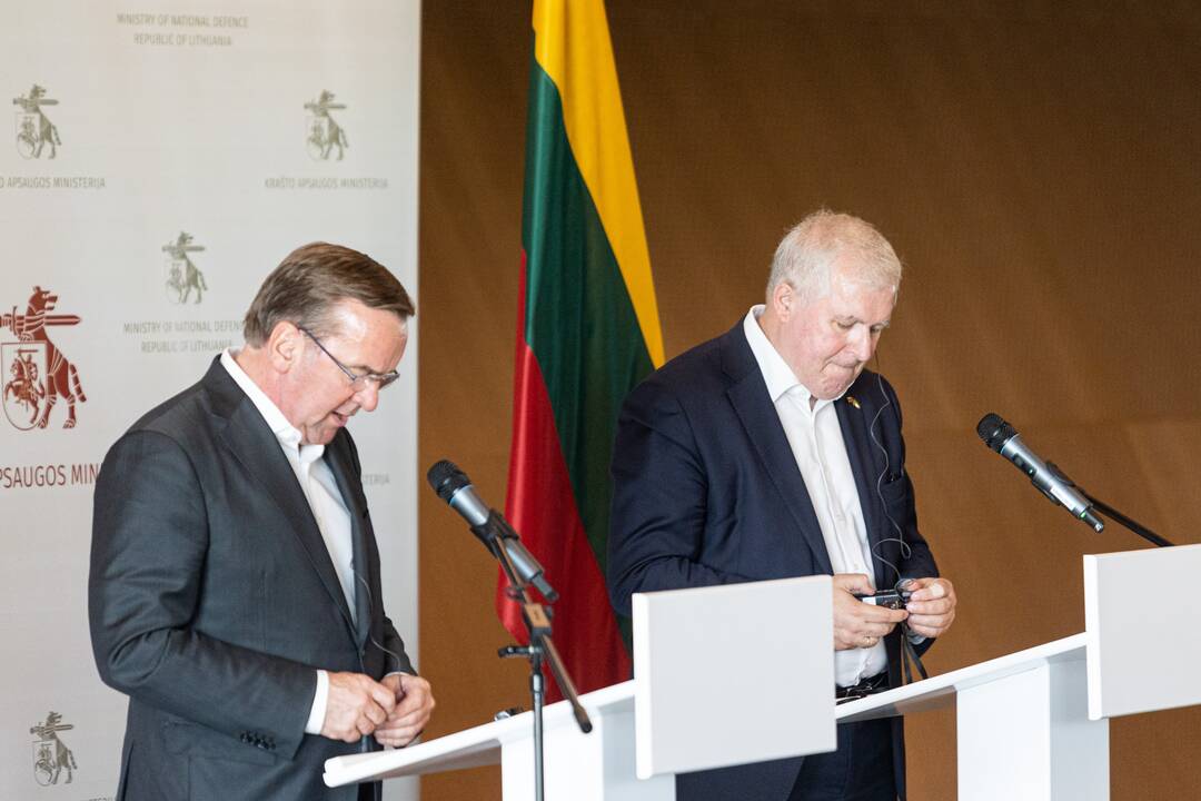 A. Anušausko ir B. Pistoriaus spaudos konferencija