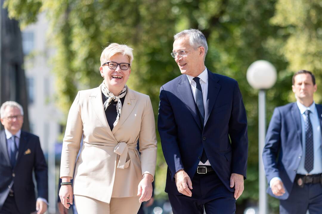 Premjerė susitiko su NATO generaliniu sekretoriumi