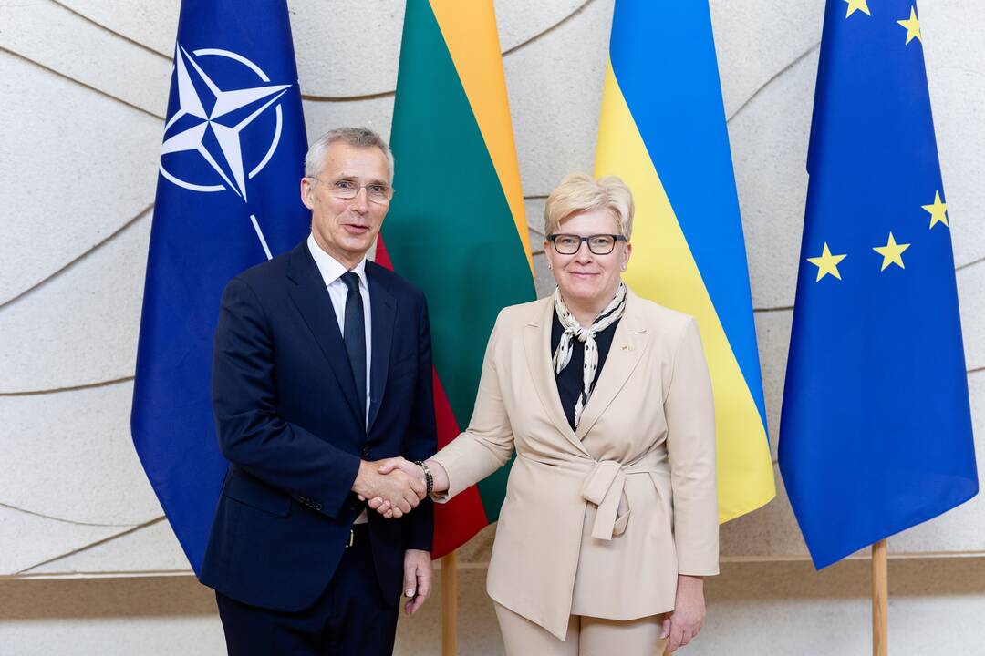 Premjerė susitiko su NATO generaliniu sekretoriumi