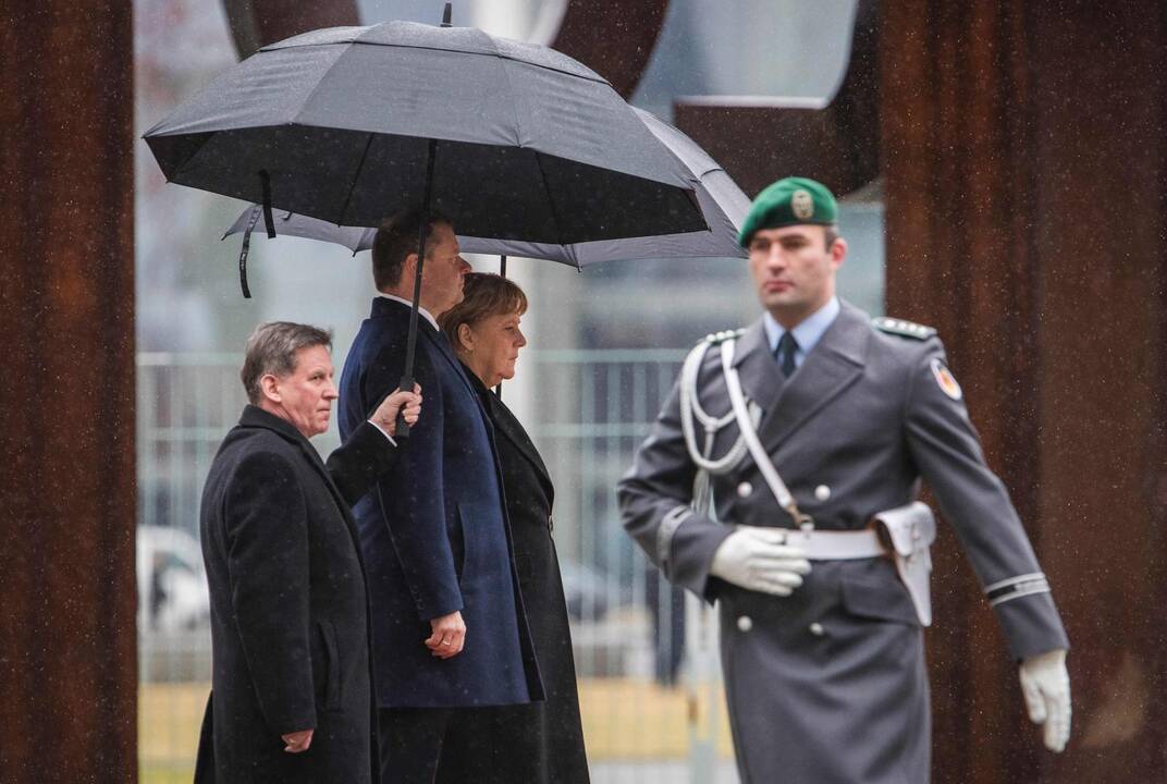 S. Skvernelis Vokietijoje susitiko su A. Merkel
