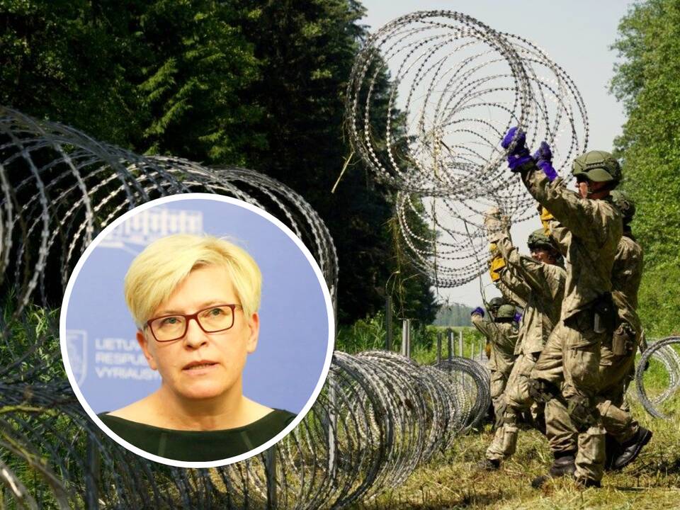 Premjerė: šiemet Baltarusijos pasienyje gali būti nutiesta 100 km koncertinos