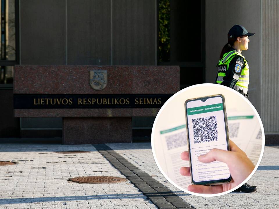 J. Razma siūlo parlamentarus į Seimo rūmus įleisti tik su galimybių pasu