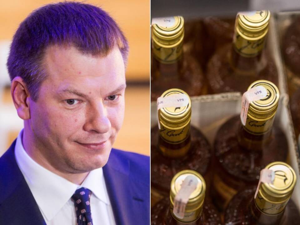 V. Šapoka nesibaimina mažesnių alkoholio akcizų Estijoje ir Latvijoje