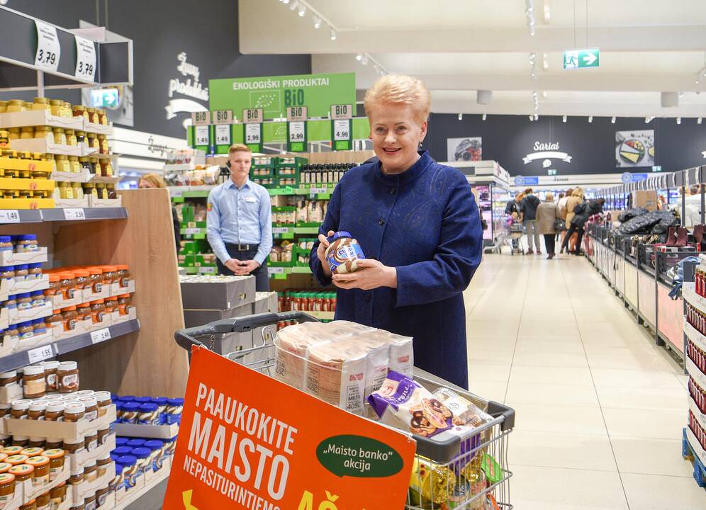 Prezidentė pradėjo „Maisto banko“ akciją