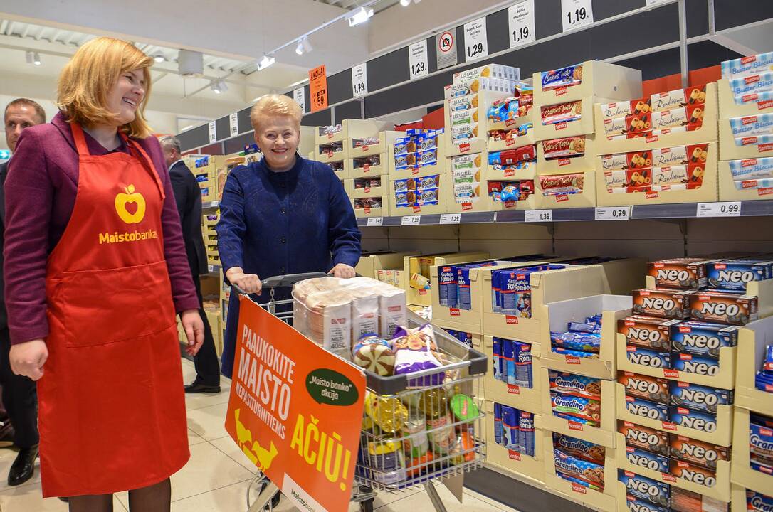 Prezidentė pradėjo „Maisto banko“ akciją