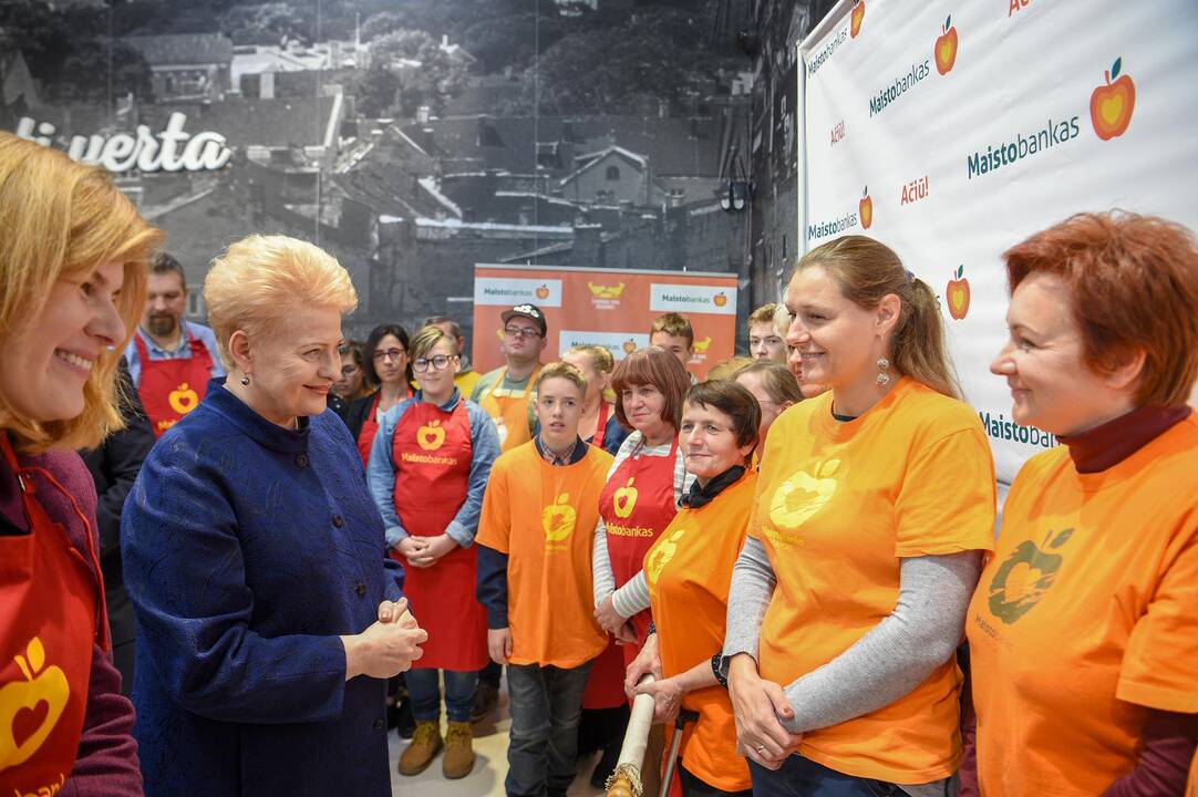 Prezidentė pradėjo „Maisto banko“ akciją