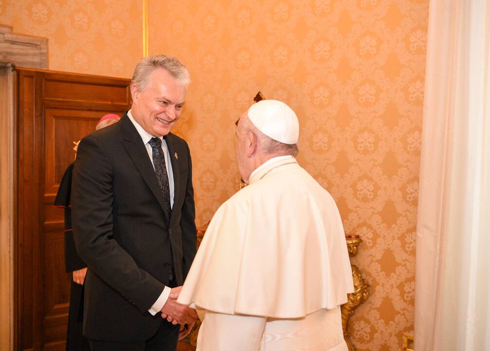 G. Nausėda susitiko su popiežiumi