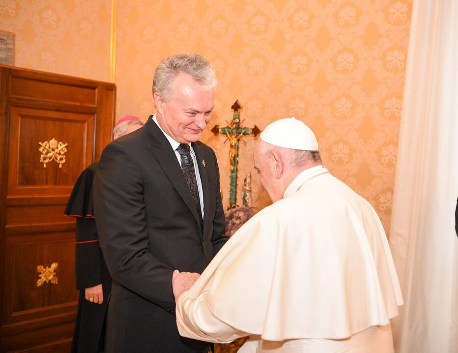 G. Nausėda susitiko su popiežiumi