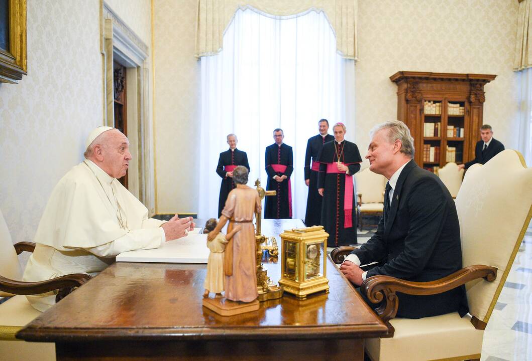 G. Nausėda susitiko su popiežiumi