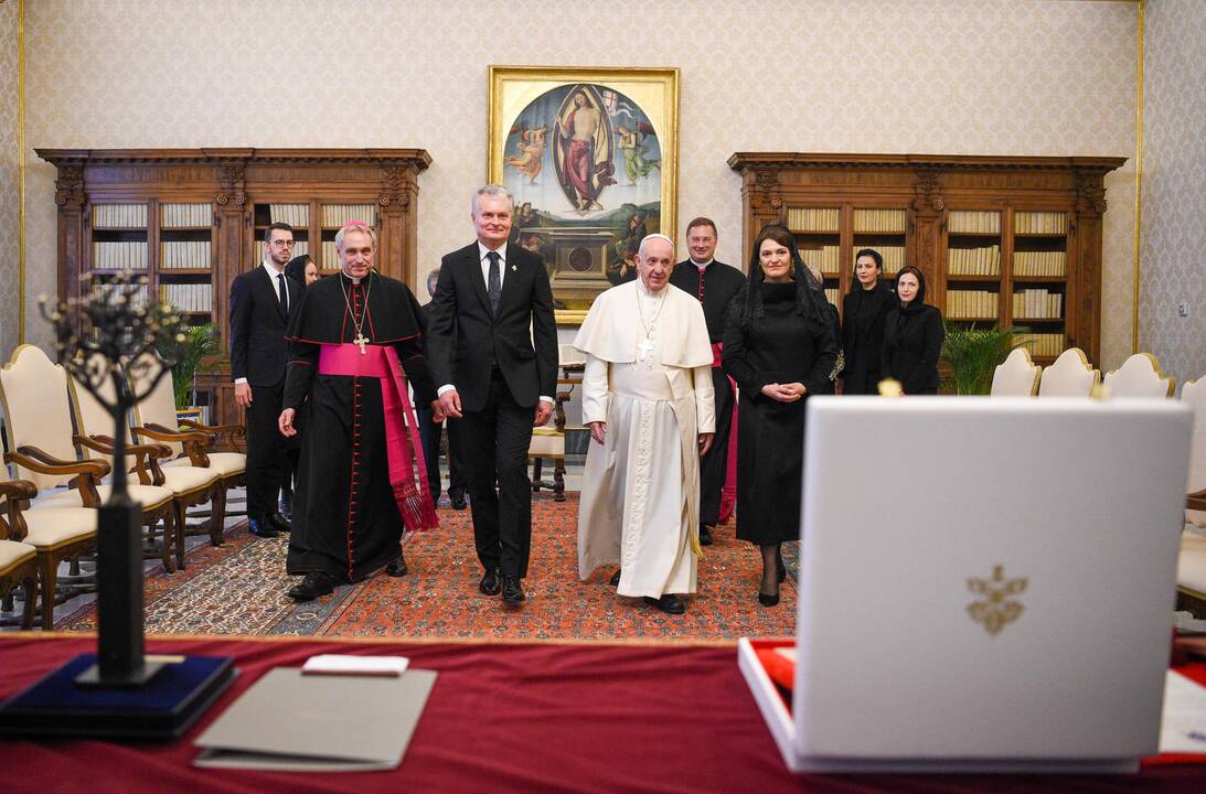 G. Nausėda susitiko su popiežiumi