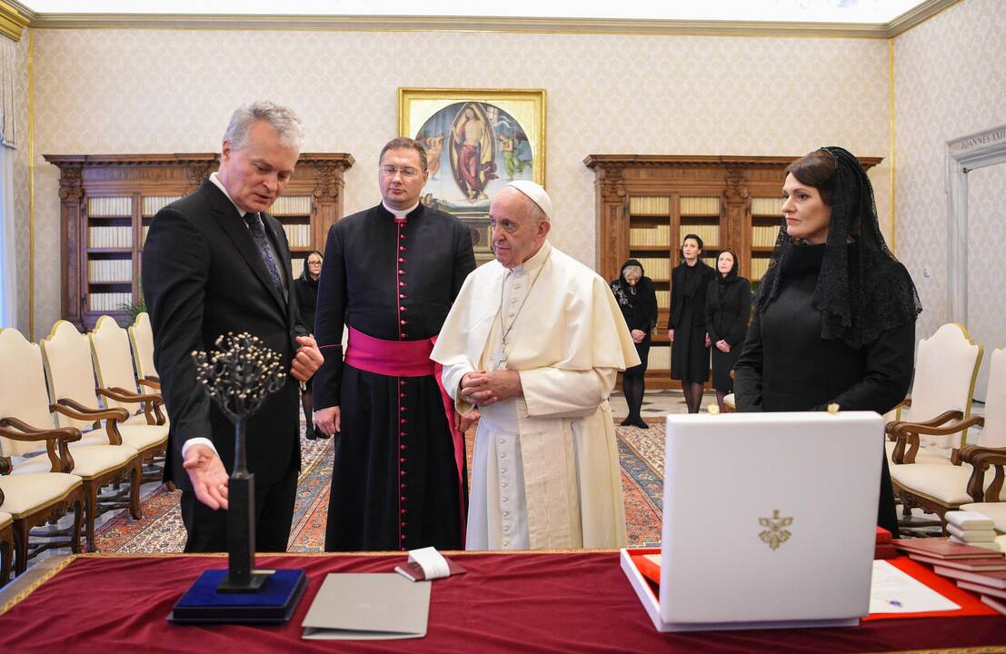 G. Nausėda susitiko su popiežiumi