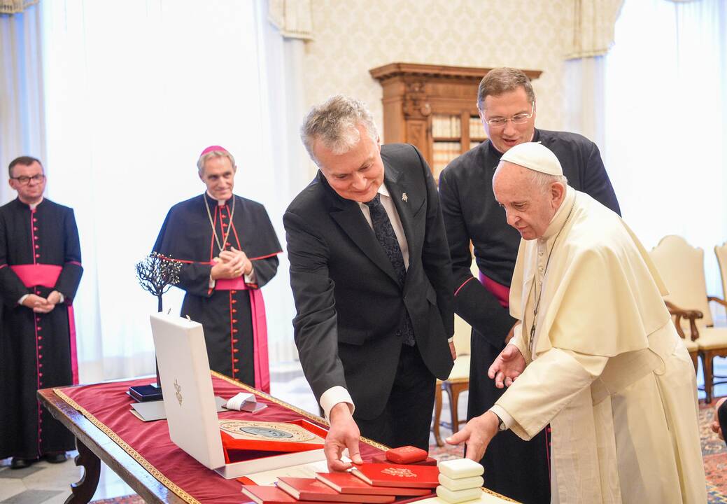 G. Nausėda susitiko su popiežiumi