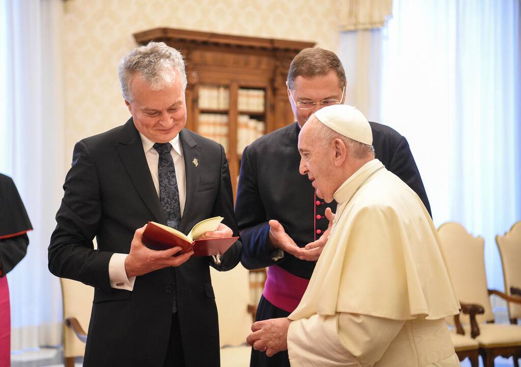 G. Nausėda susitiko su popiežiumi