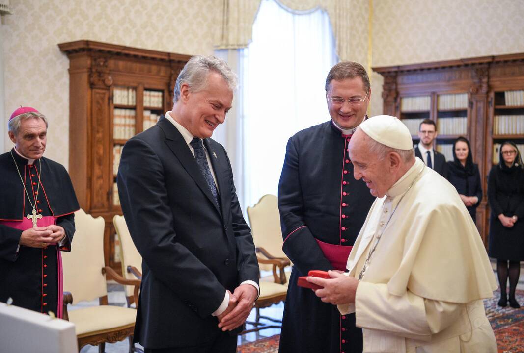 G. Nausėda susitiko su popiežiumi