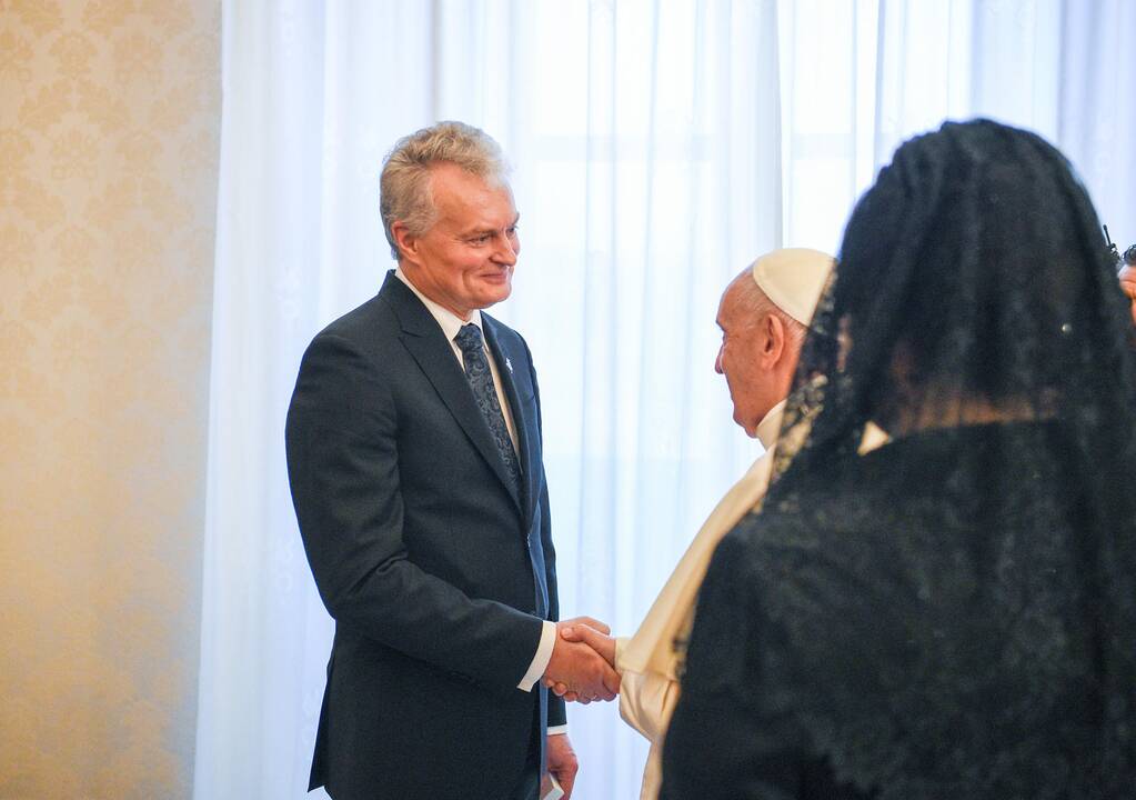 G. Nausėda susitiko su popiežiumi