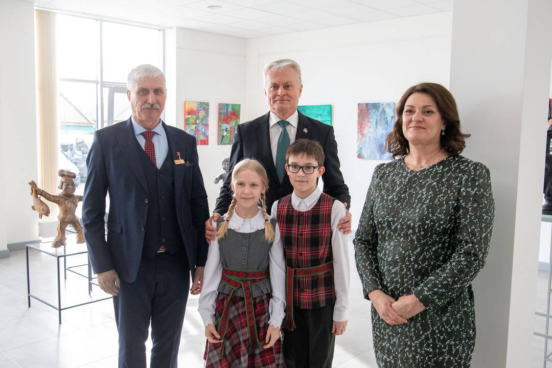 Prezidentas atidarė naują biblioteką Skuode