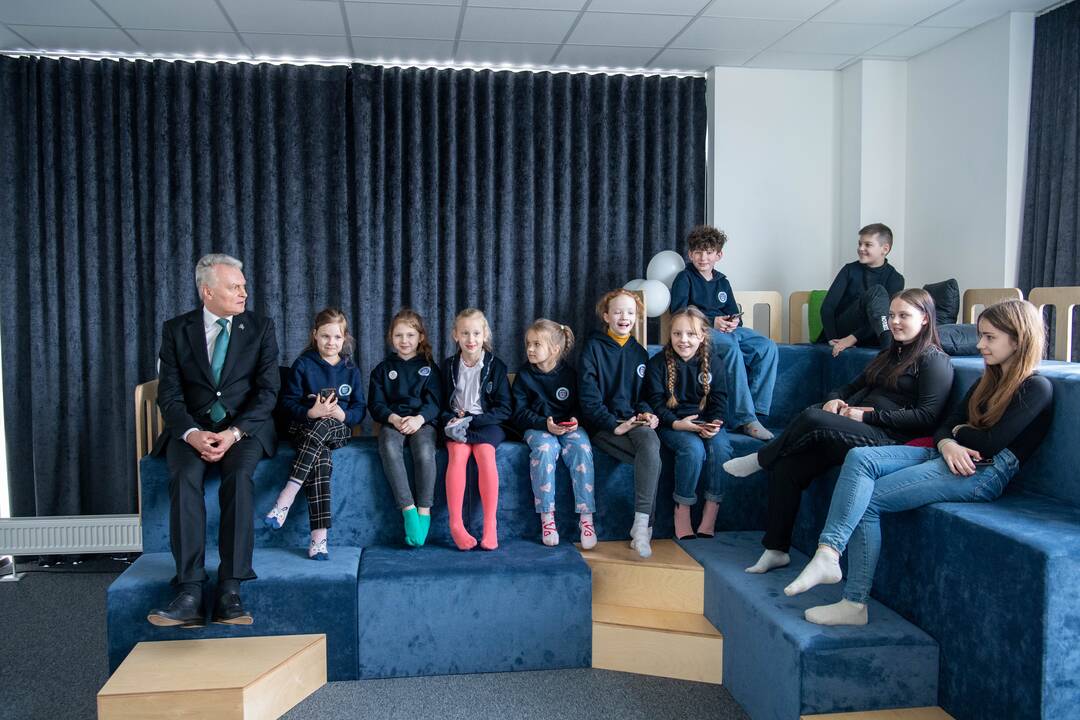 Prezidentas atidarė naują biblioteką Skuode