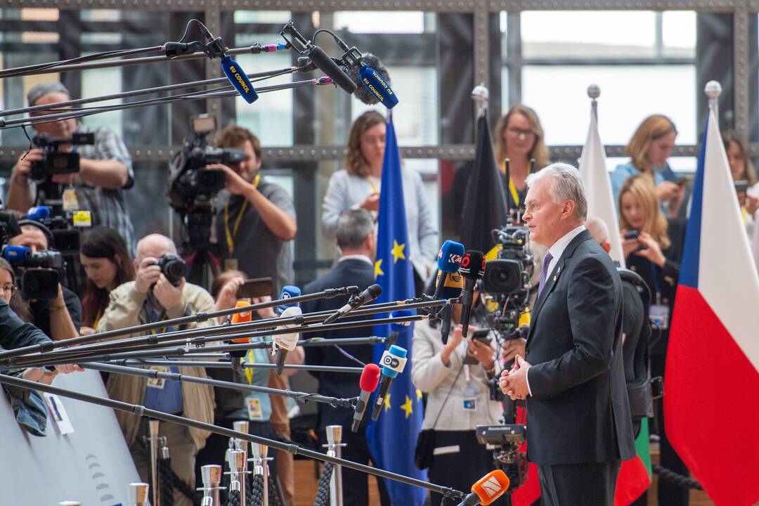 G. Nausėda dalyvauja Europos Vadovų Tarybos posėdyje
