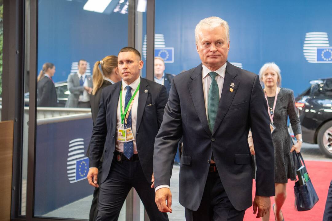 G. Nausėda dalyvauja Europos Vadovų Tarybos posėdyje