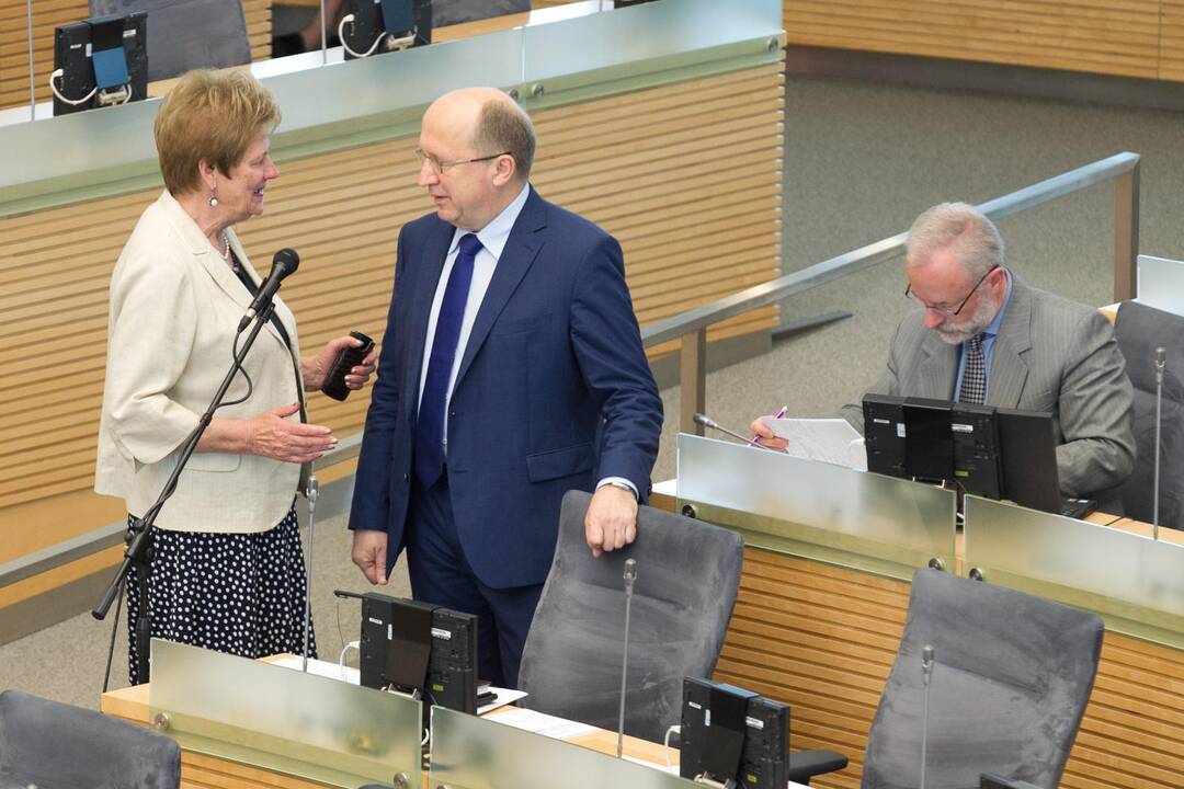Opozicija kritikavo ir gyrė Vyriausybę