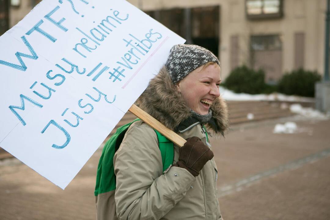 Protestas prieš pagalbinio apvaisinimo įstatymo pataisas