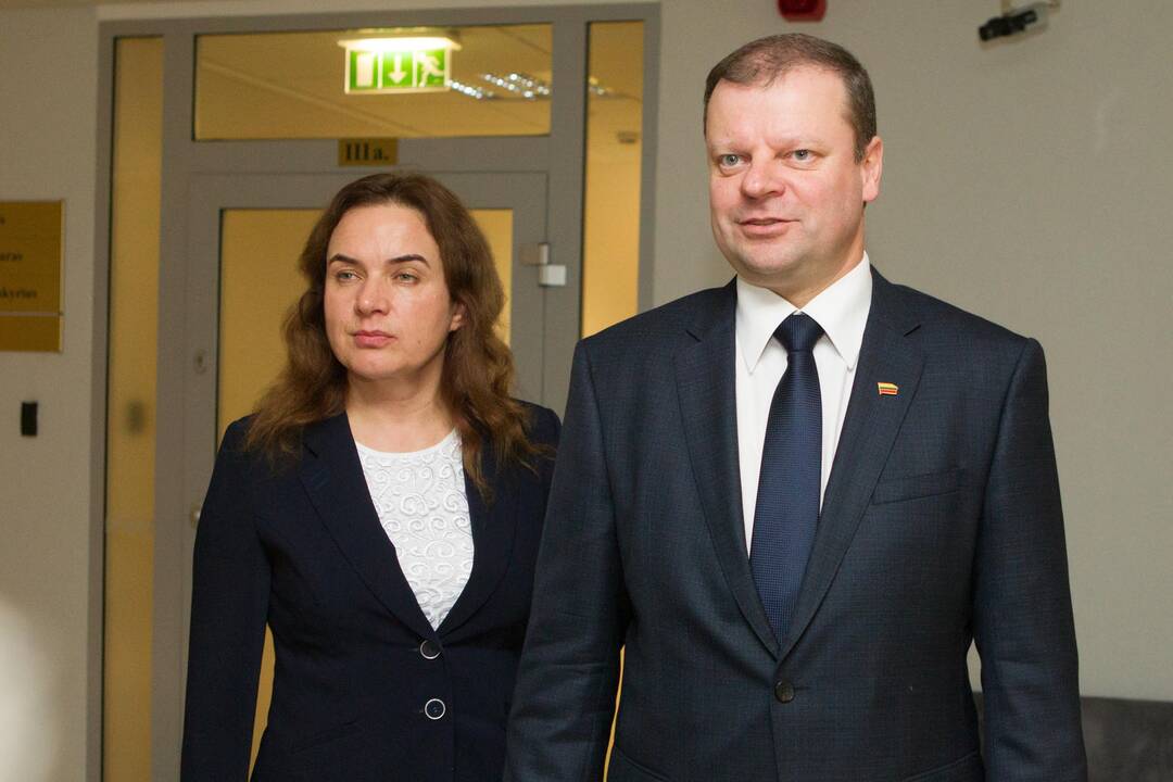 Milda Vainiutė ir Saulius Skvernelis