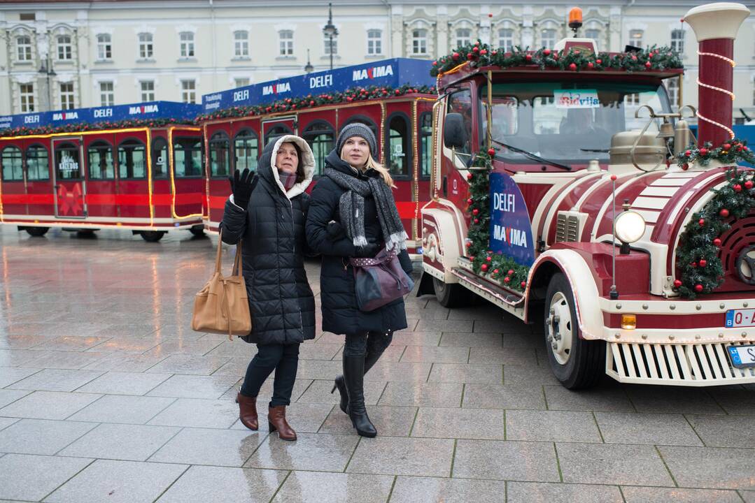 Kalėdinis traukinukas – jau Vilniaus gatvėse