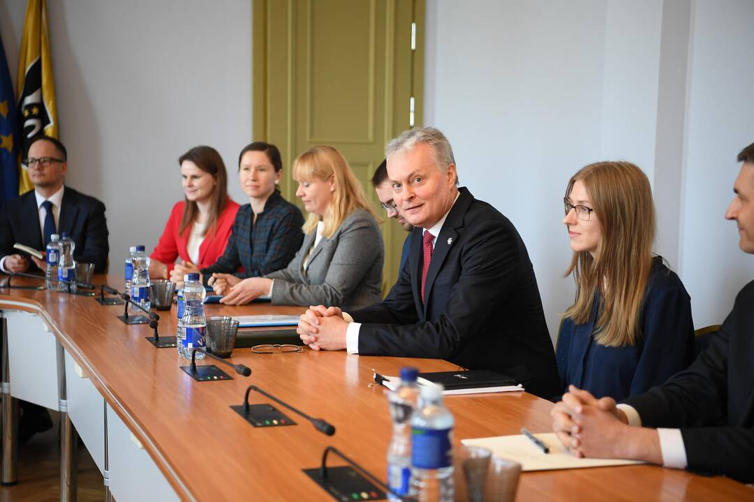 Prezidentas susitiko su Marijampolės regiono merais