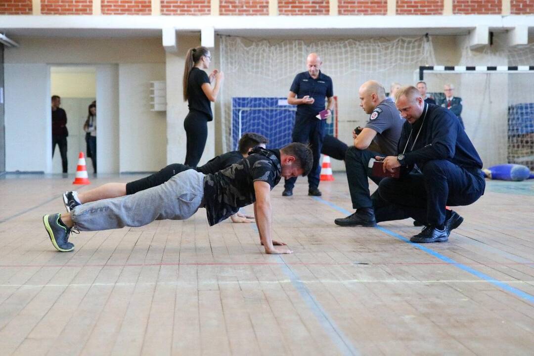 Policijos mokyklos kursantų atranka