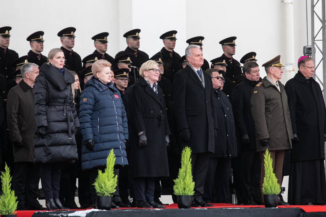 Iškilminga rikiuotė Kariuomenės dienos proga