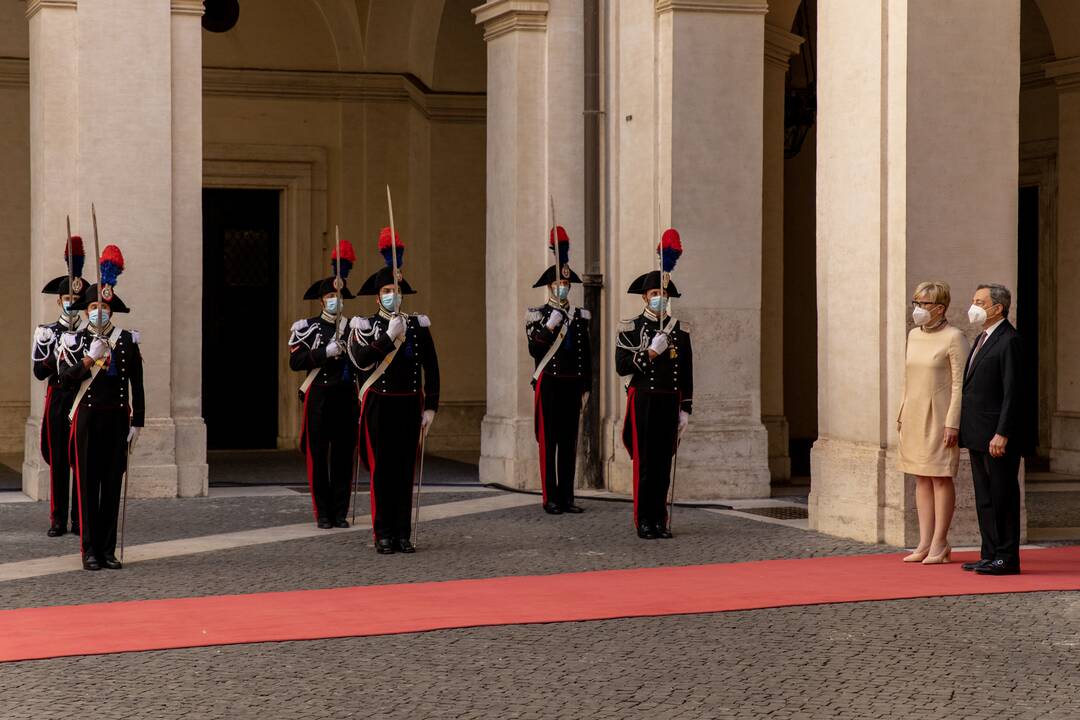 Premjerės I. Šimonytės vizitas Italijoje