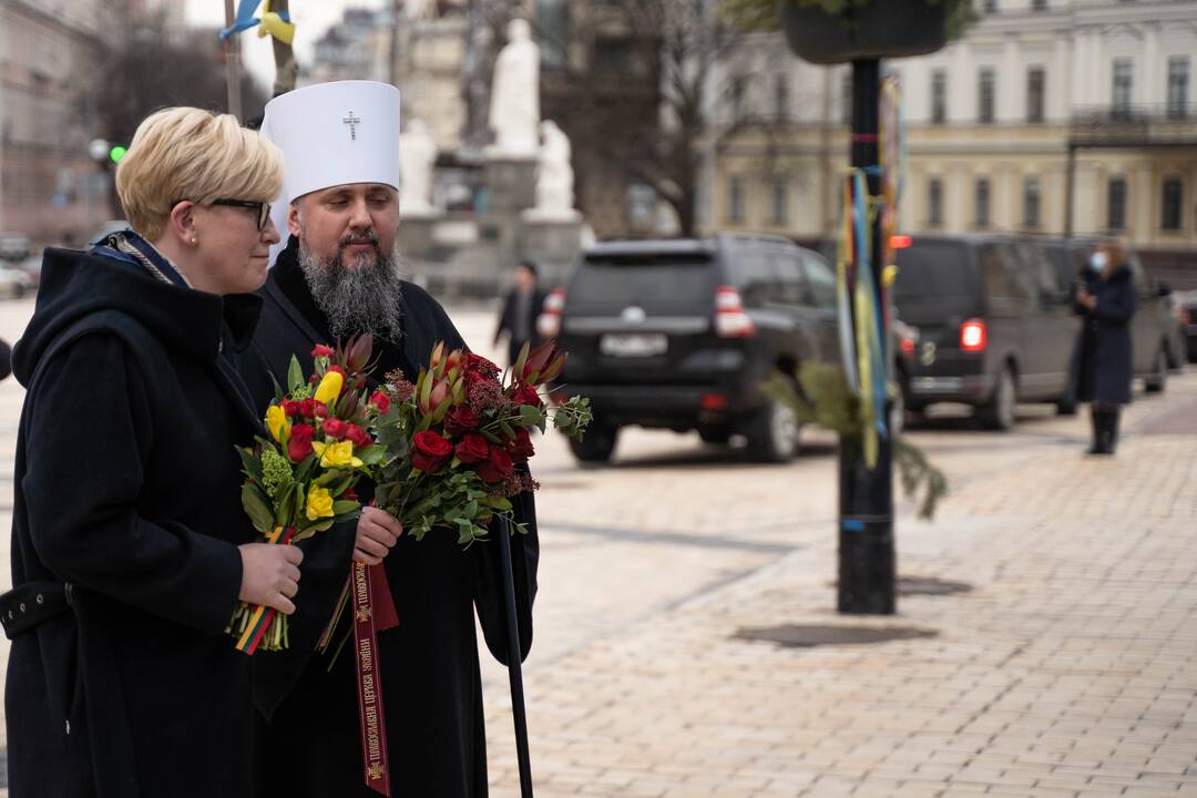 I. Šimonytės vizitas Ukrainoje