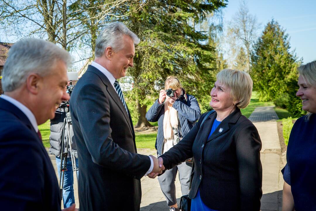 Prezidentas lankėsi Utenos Vyturių progimnazijoje