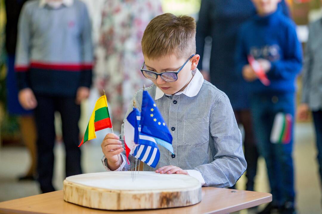 Prezidentas lankėsi Utenos Vyturių progimnazijoje