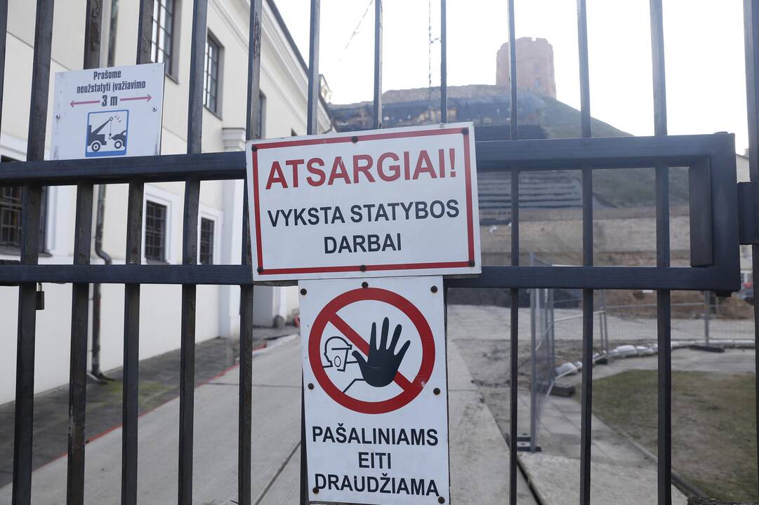 Gedimino kalnas jau paruoštas žiemai