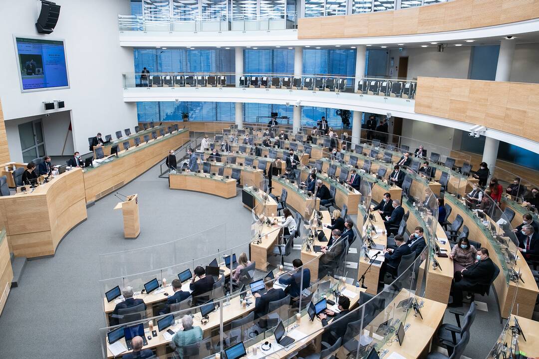 Neeilinė Seimo sesija numatoma rugpjūčio 10 dieną