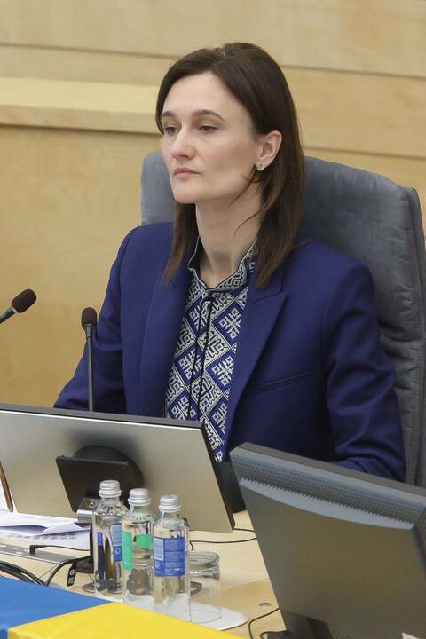 Seimo nariai pasipuošė vyšyvankomis