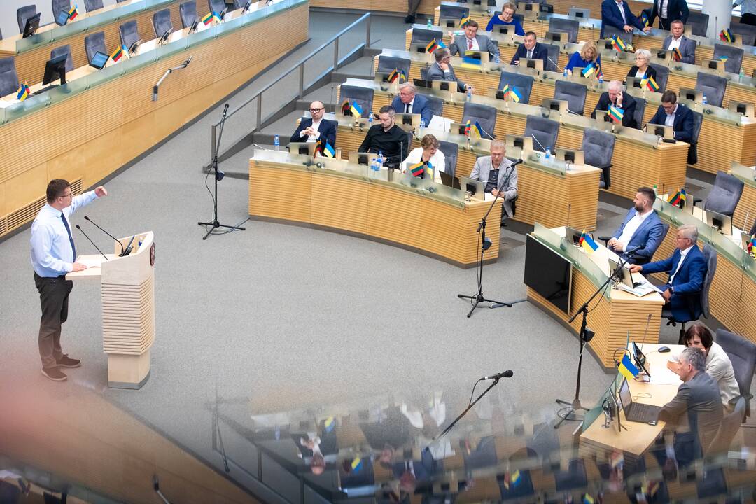 Tęsiasi neeilinė Seimo sesija