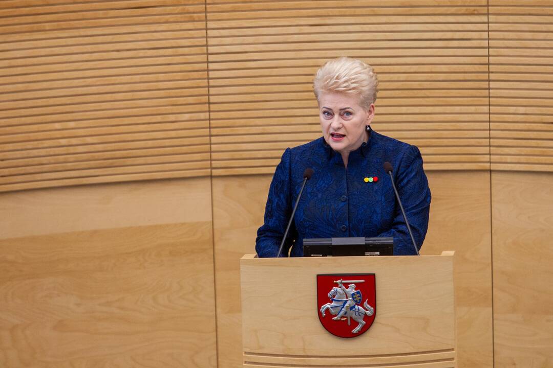 D. Grybauskaitės paskutinis metinis pranešimas