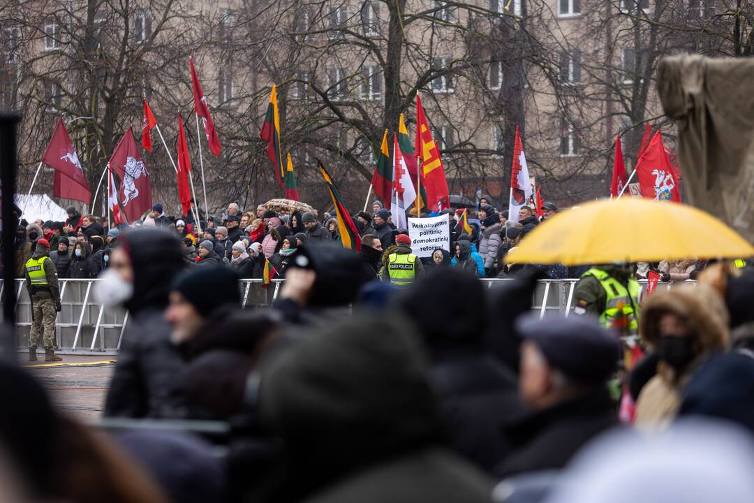 Protestas prie Seimo Sausio 13-ąją