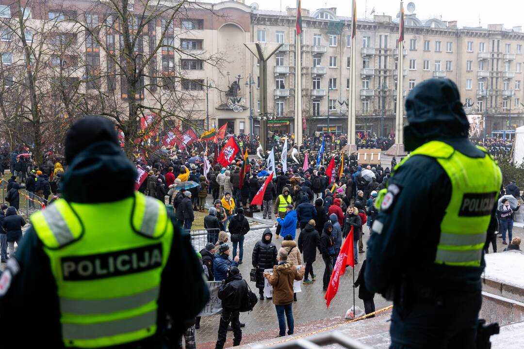 Protestas prie Seimo Sausio 13-ąją