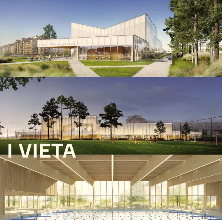 Išrinkta geriausia Pilaitės baseino architektūrinė idėja
