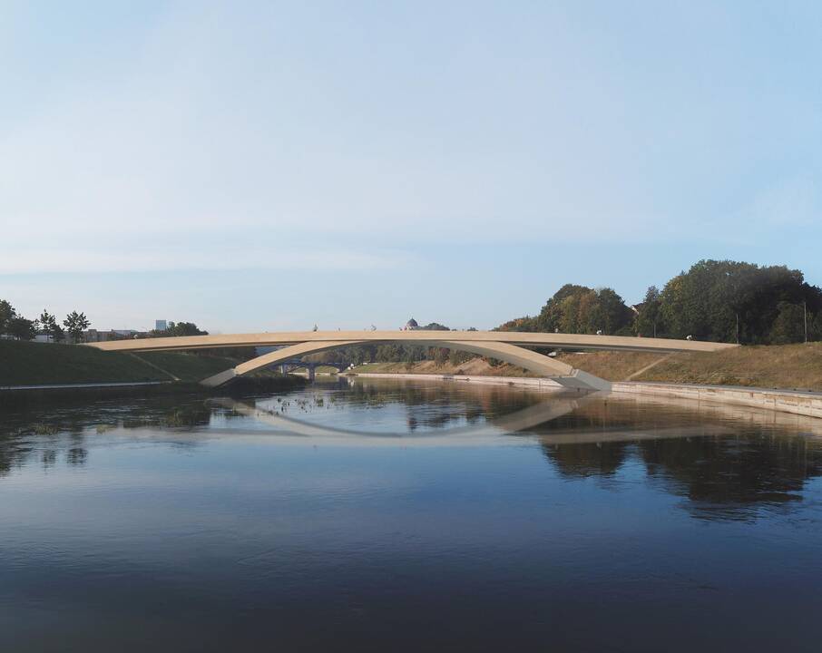 Ekspertų komisija geriausia išrinko "INHUS Engineering" ir "DO architects" komandų idėją, pavadintą "Alberto tiltu".