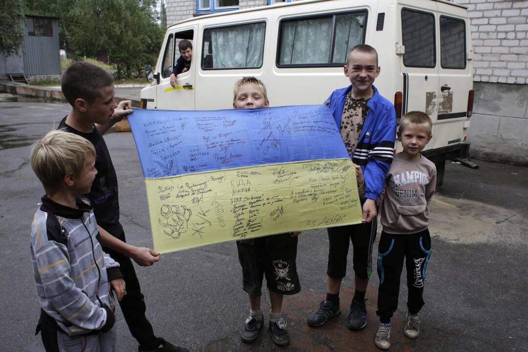 Šaulių sąjunga rengia stovyklą karių vaikams iš Rytų Ukrainos