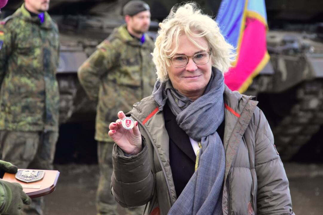 Vokietijos gynybos ministrė Christine Lambrecht