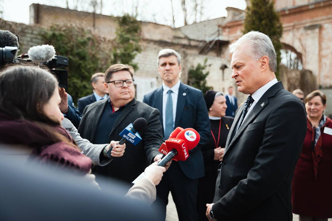 Prezidentas lankosi Vilniaus M. Sopočkos hospise