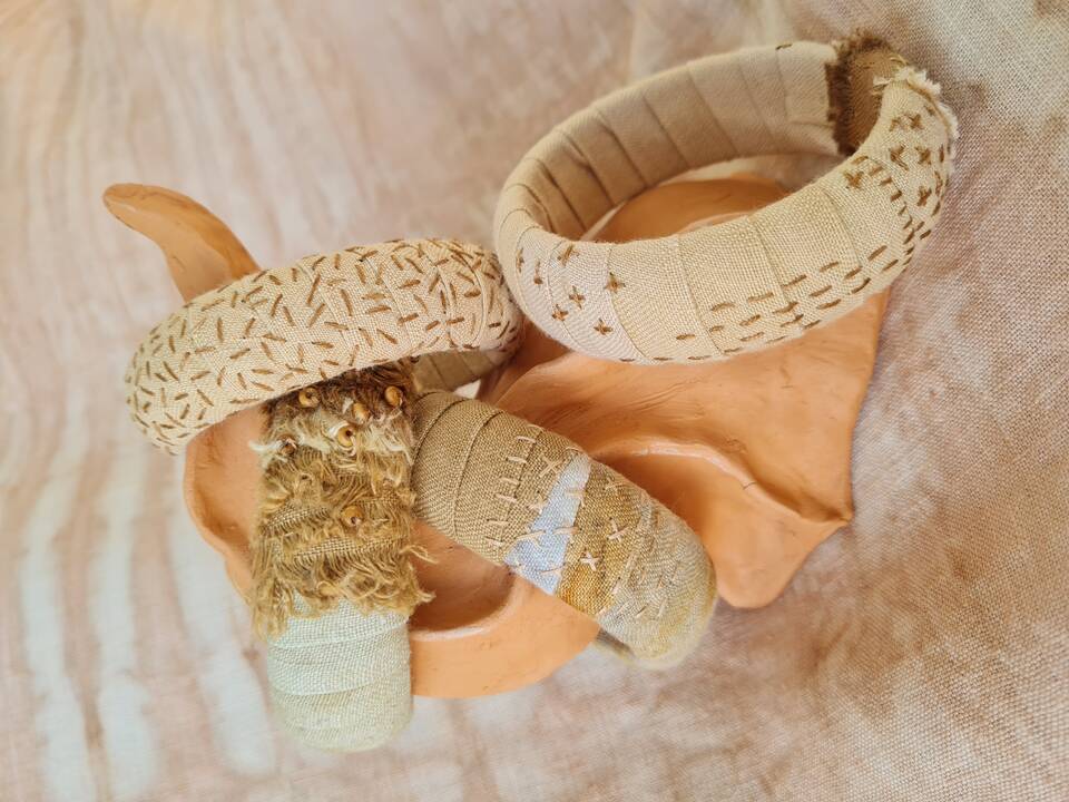 Bioenergetika: marginti augalais, dygsniuoti rankomis – darbai, į kuriuos Giedrė sudėjo visą savo laisvalaikį ir širdį.