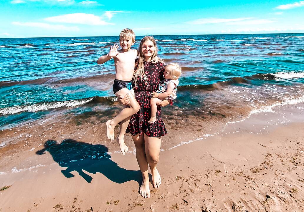 Laisvalaikis: I. Stundžiaitė su vaikais daug laiko gryname ore leidžia ištisus metus – kopia į kalnus, eina į žygius, stovyklauja